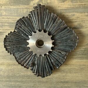 Industrial Railroad Spike Wall Sculpture Steampunk Salvage Metal Art 12 x 12”
